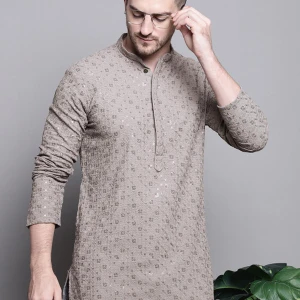 Golden Aura Brocade Kurta