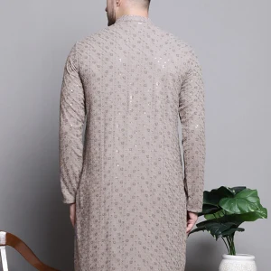 Golden Aura Brocade Kurta